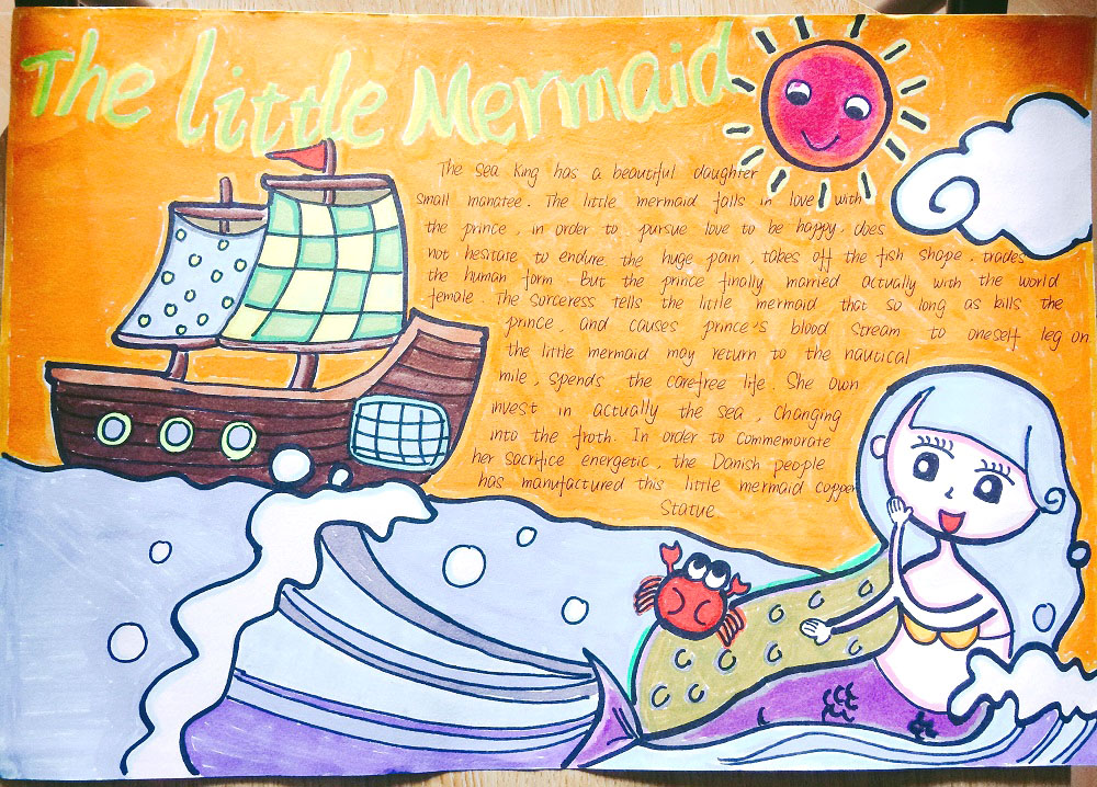 简单漂亮的童话故事英语手抄报-图3