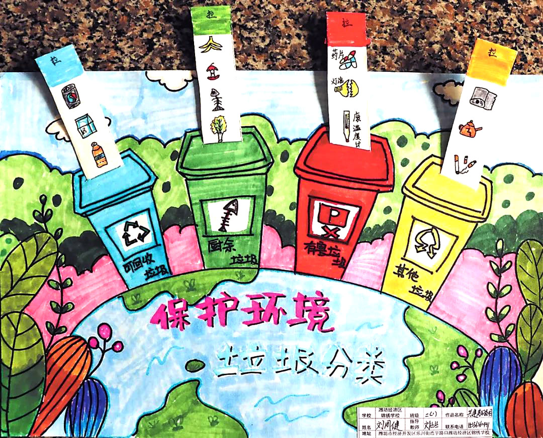蓝天保卫战-垃圾分类手抄报-图6