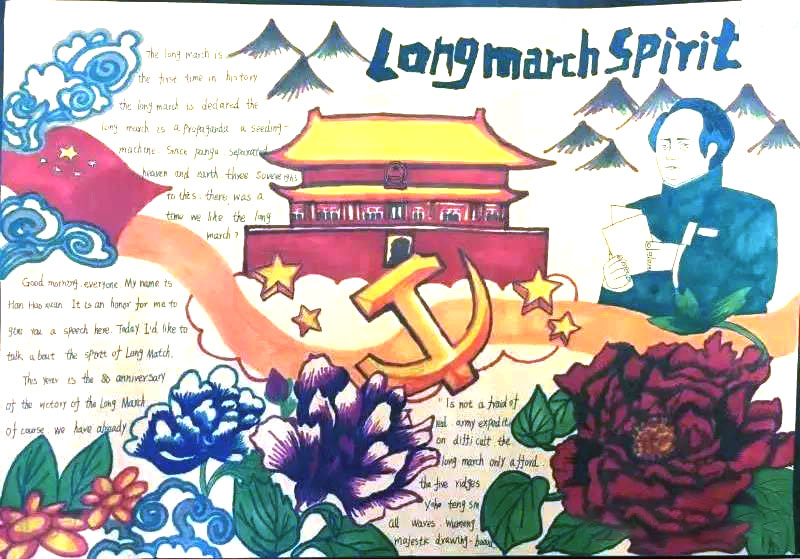 献礼建党百年英语手抄报图片-图8