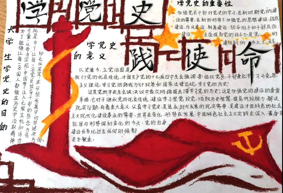 “学党史，践初心”主题手抄报图片-图7