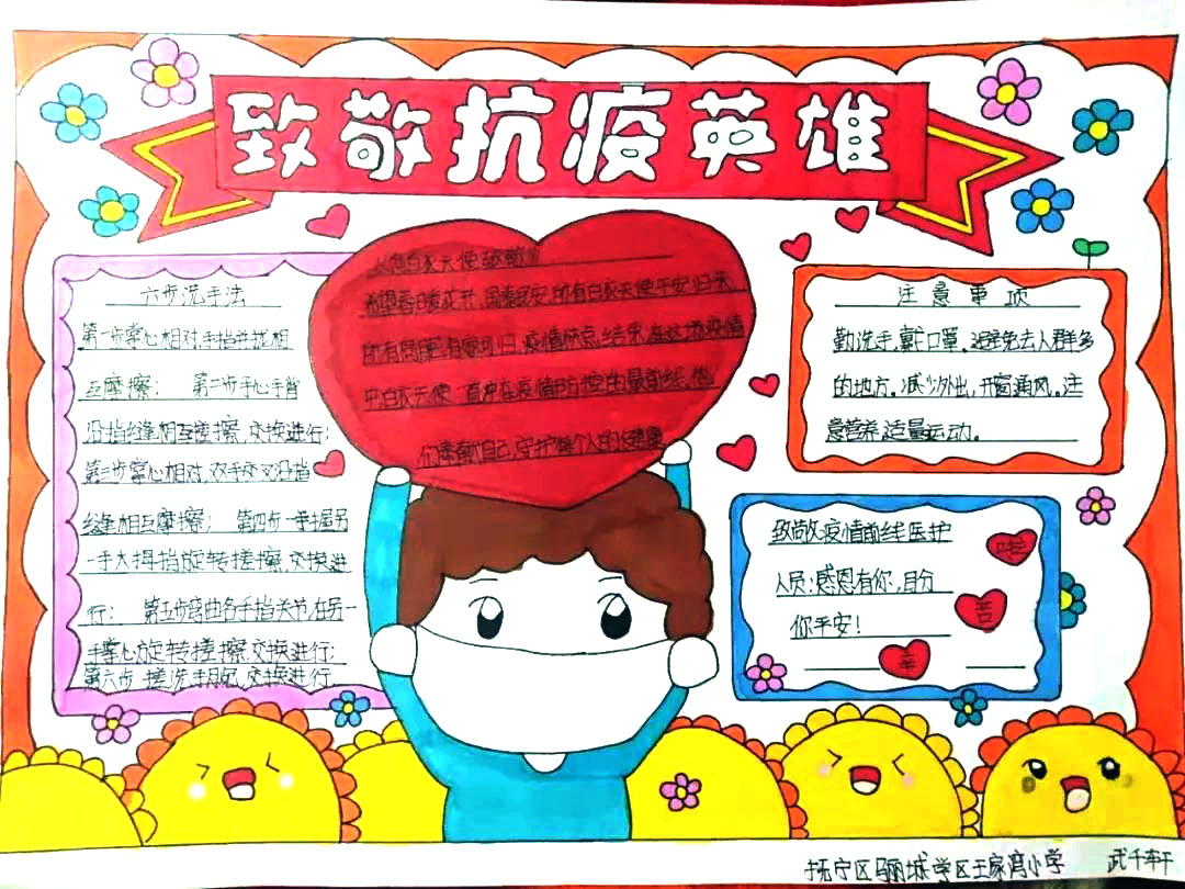 关于抗疫英雄的手抄报图片-图3