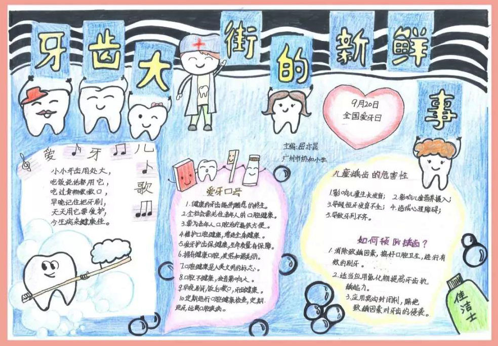 9张关于爱护牙齿的手抄报-图4