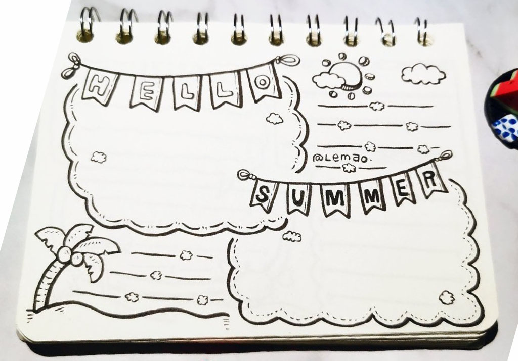 夏天手抄报边框-图2