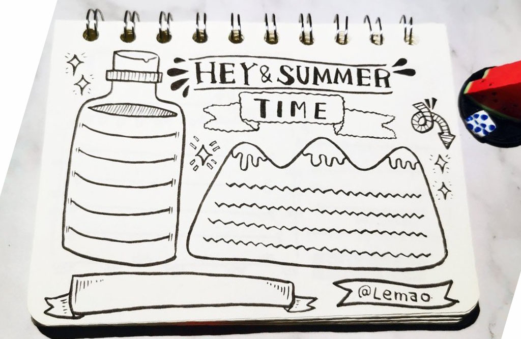 夏天手抄报边框-图3