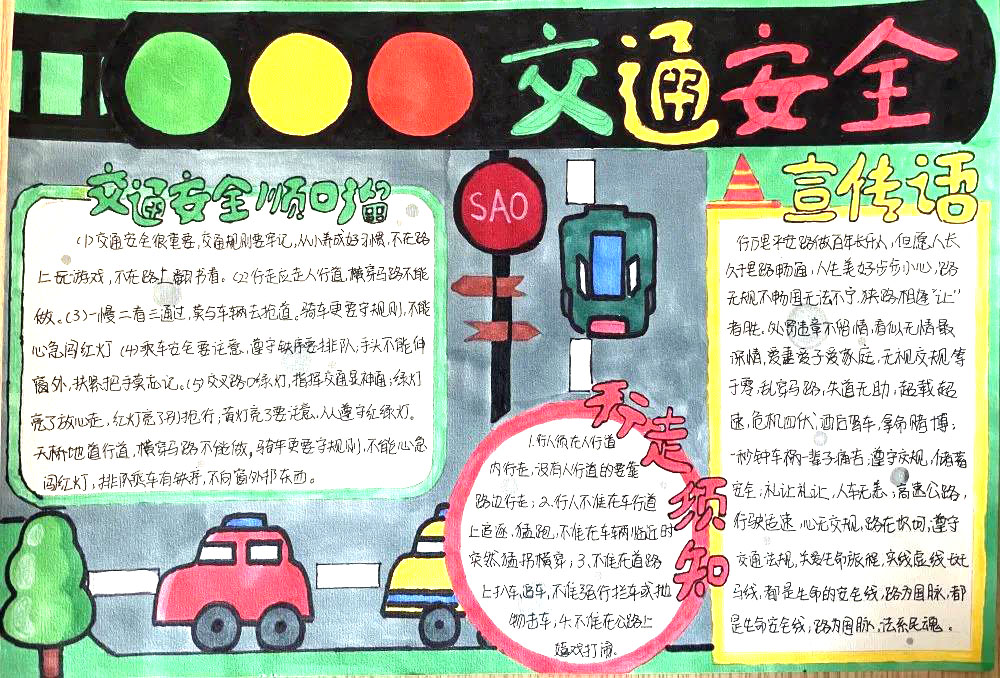 4张关于交通安全的手抄报-图2