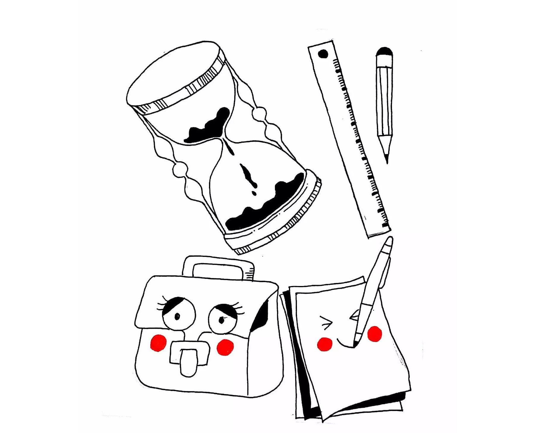 各种文具简笔画的画法-图5