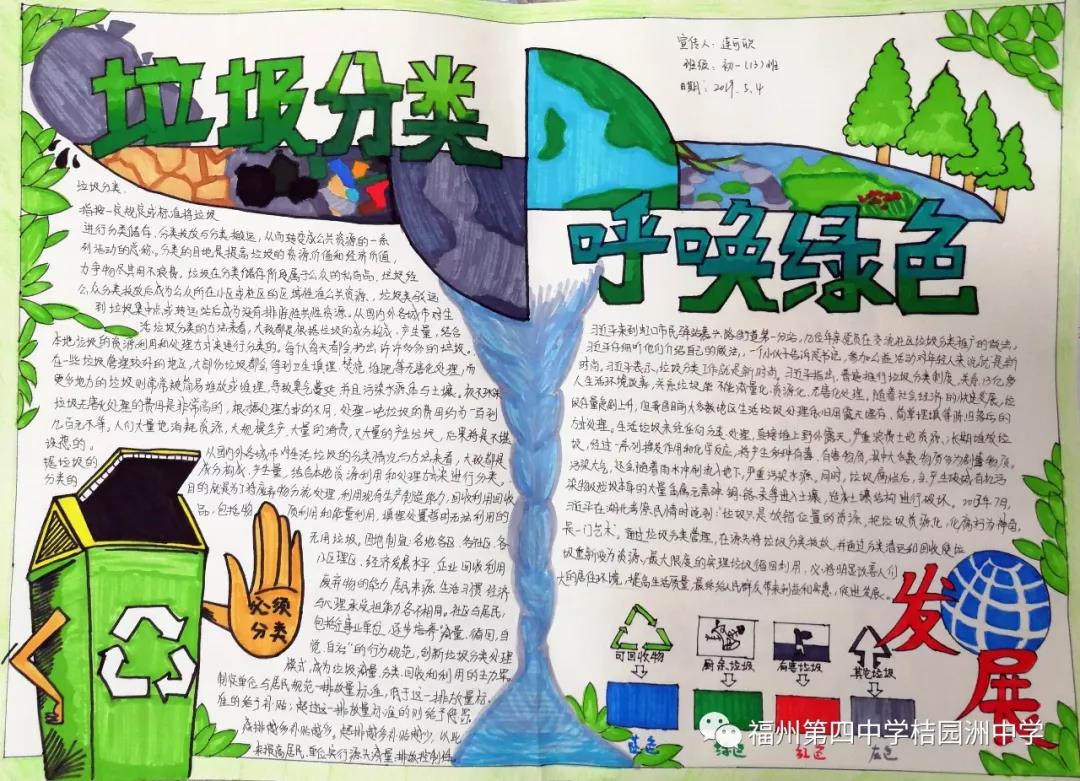 “垃圾分类新时尚”主题手抄报-图3