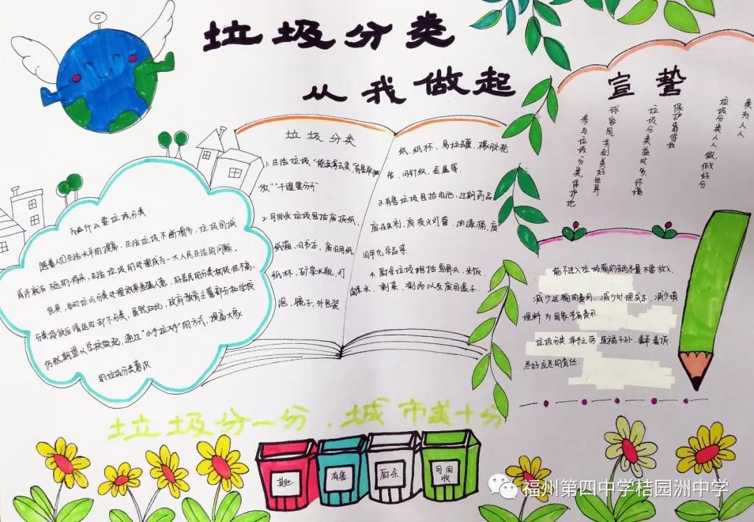 怎么画简单的垃圾分类手抄报-图3