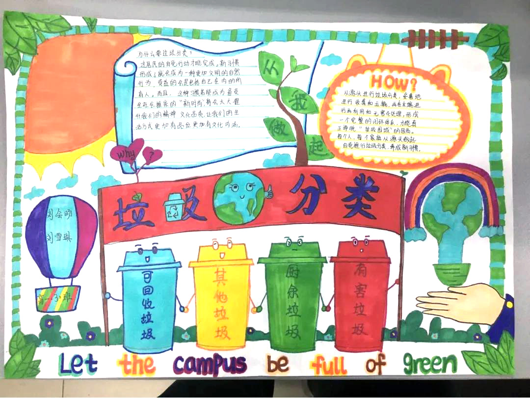 高一年级“垃圾分类”手抄报-图11