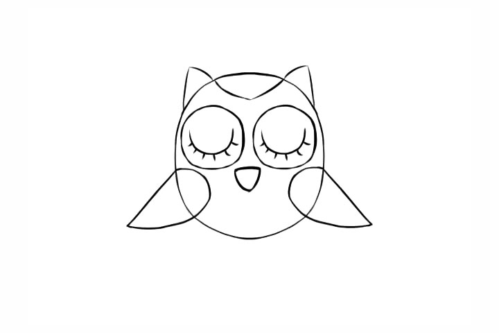 教你画一只萌萌的猫头鹰-图5