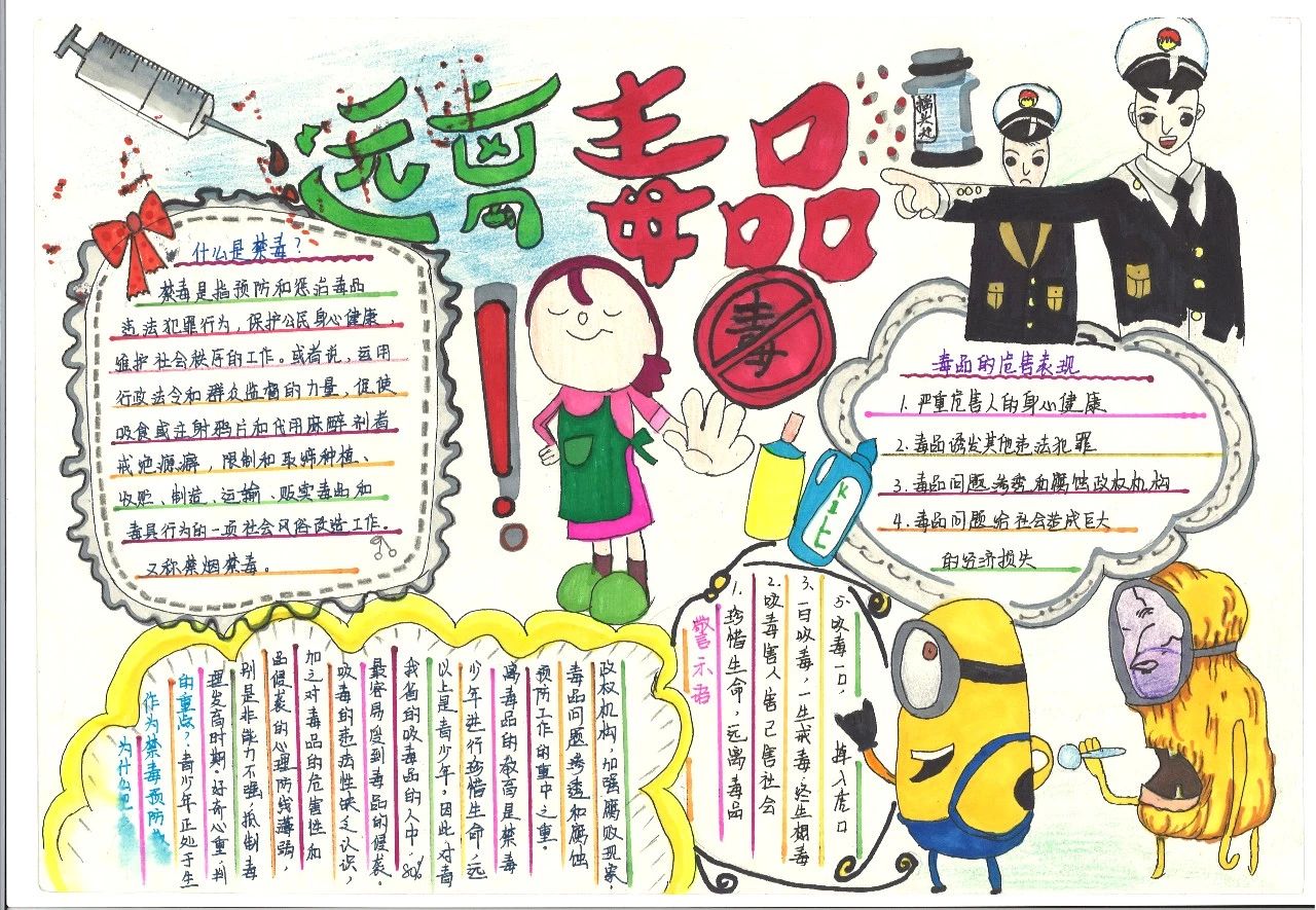 10张珍爱生命远离毒品手抄报-图7