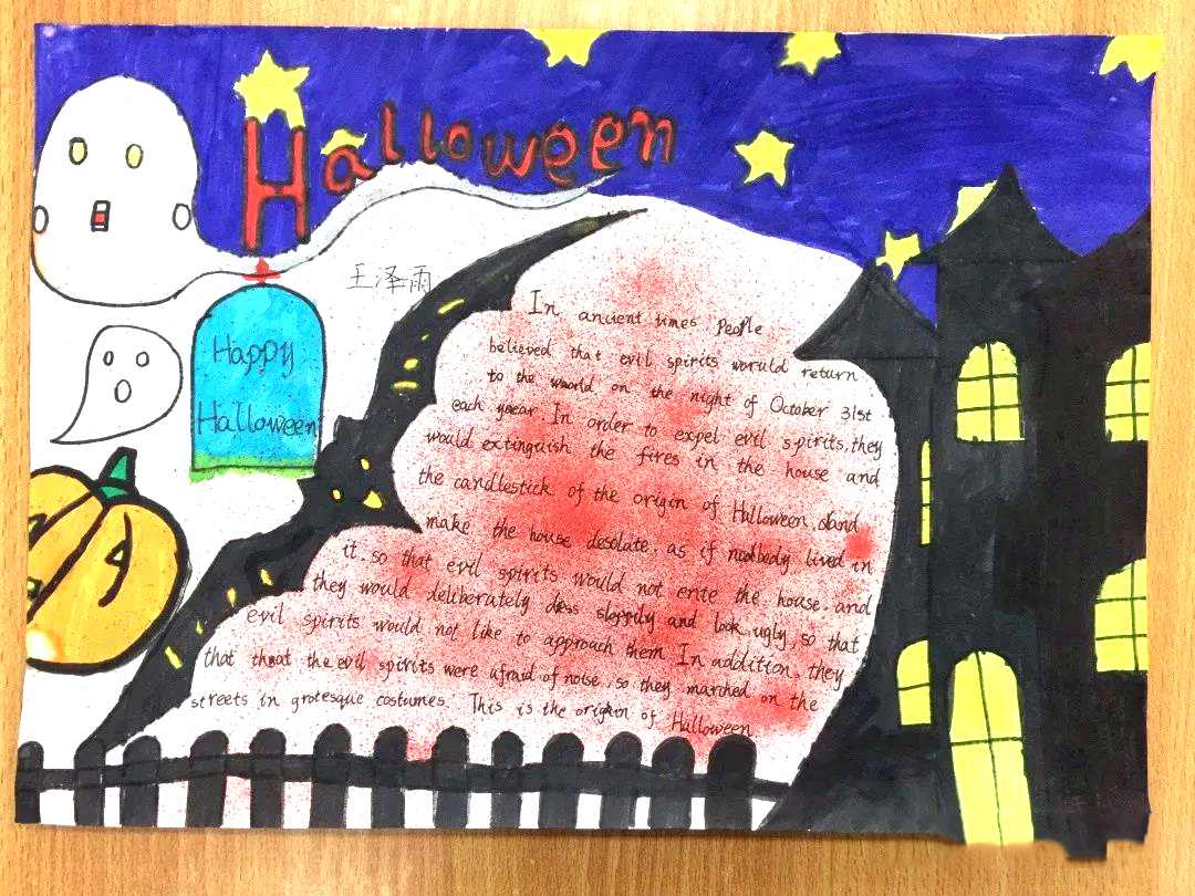 简单漂亮的六年级英语手抄报作品-图2