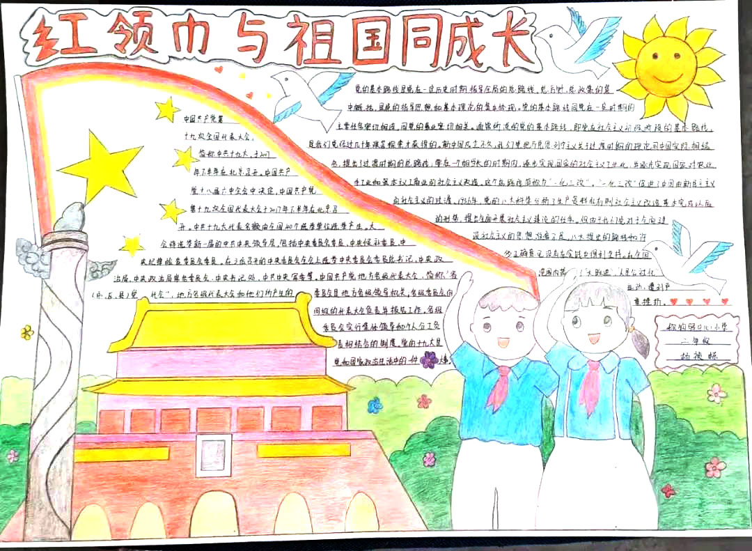 红领巾看全会主题手抄报-图9