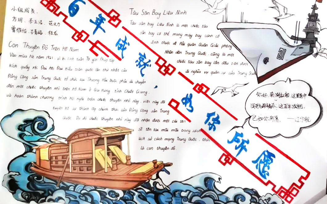 建党百年英语手抄报图片-图5