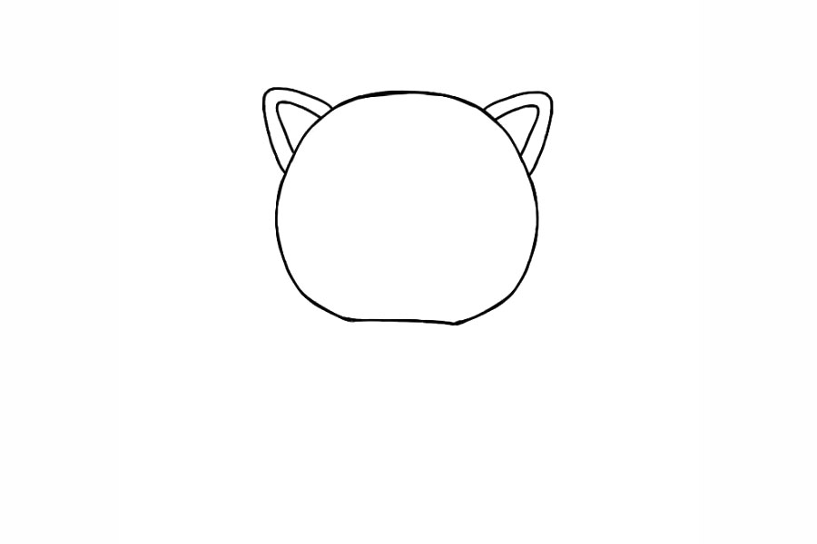 海底小纵队海盗呱唧猫简笔画画法-图2