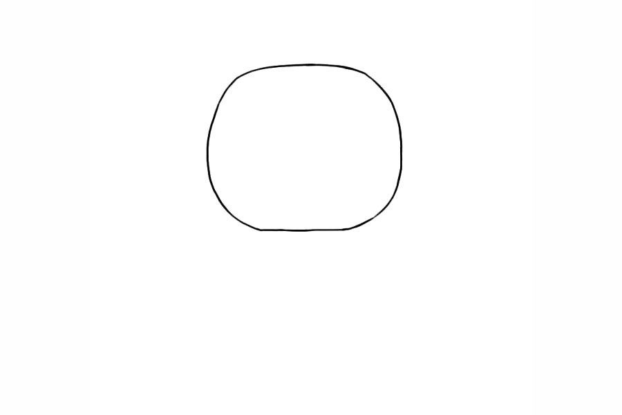 海底小纵队 北极熊巴克队长简笔画画法-图1