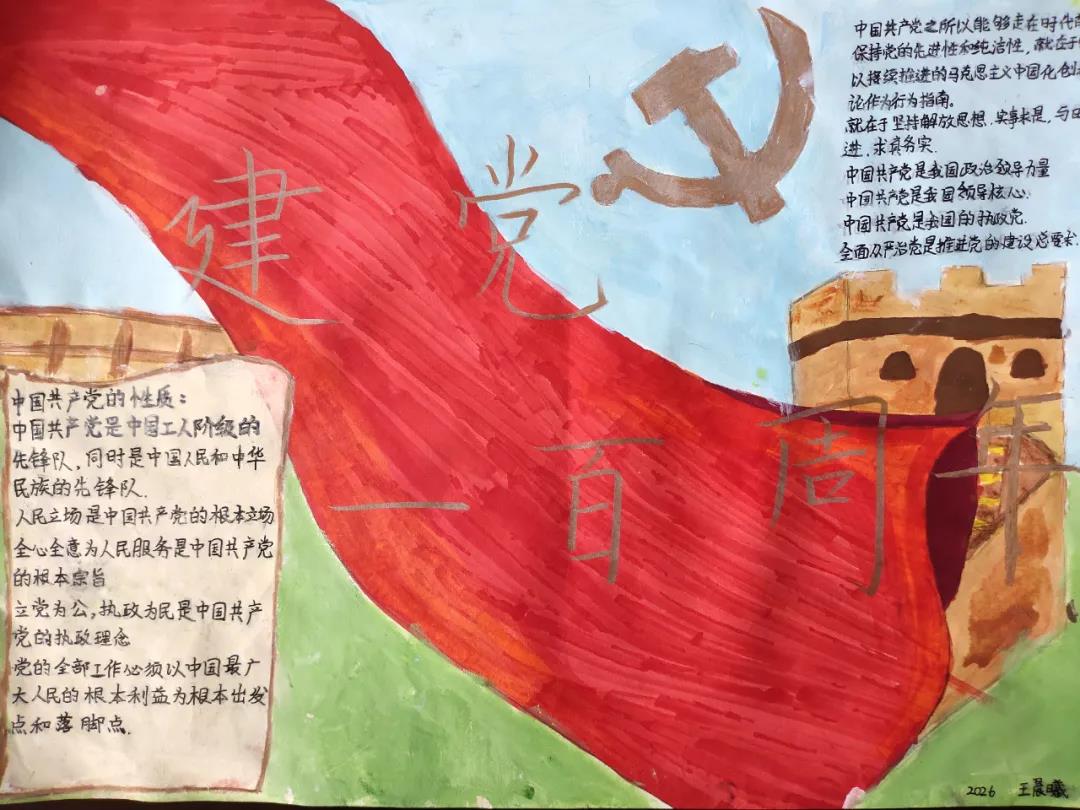 9张庆祝建党一百周年手抄报图片-图6