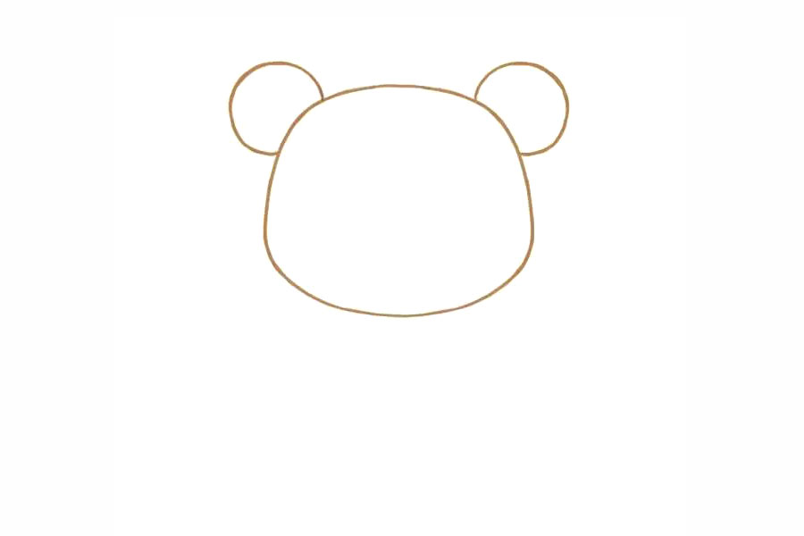 小熊弟弟简笔画画法-图2