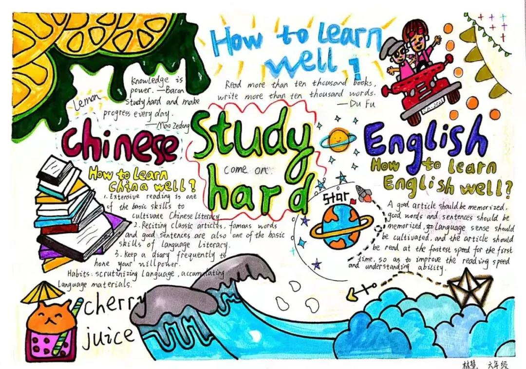 快乐的暑假英语手抄报-图3