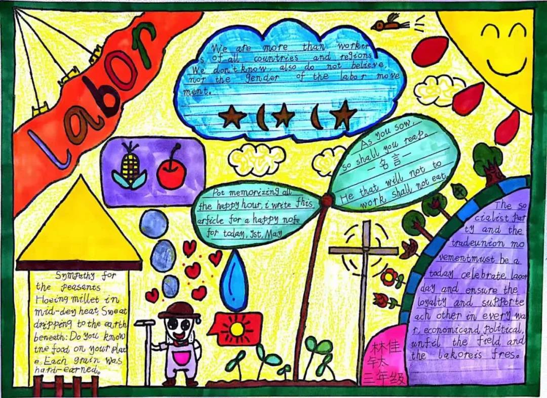 五一劳动节英语手抄报图片-图6