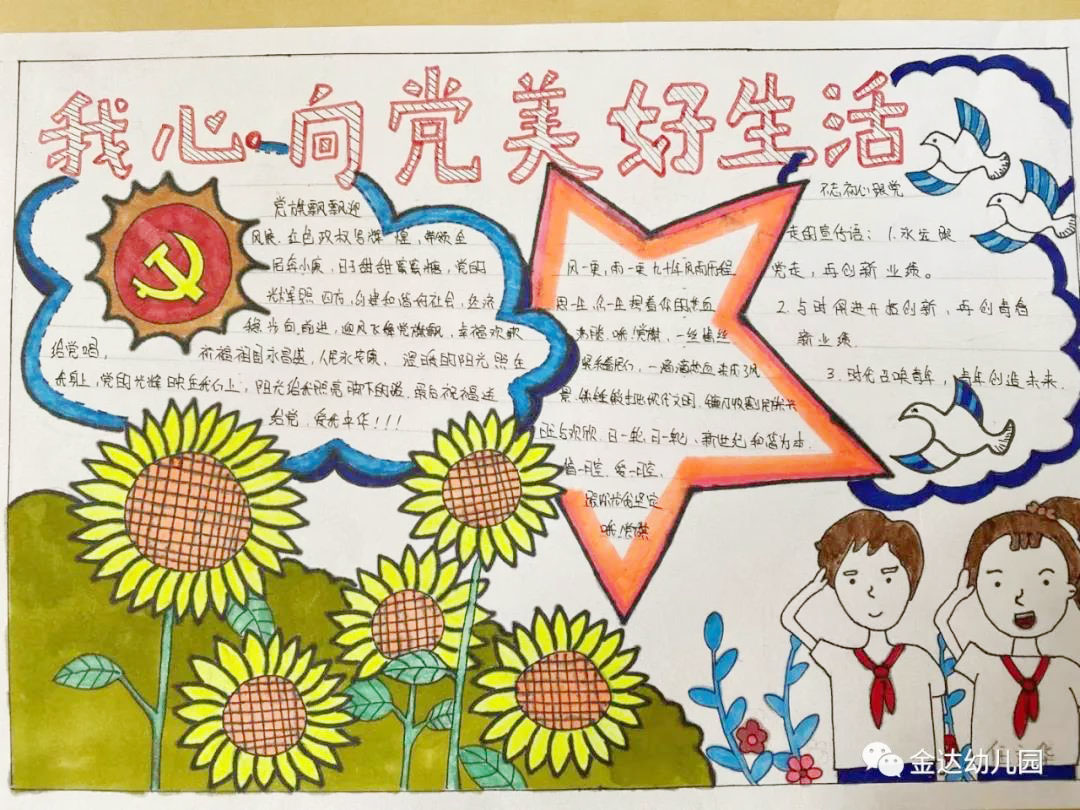 少先队员版 七一建党节手抄报-图4