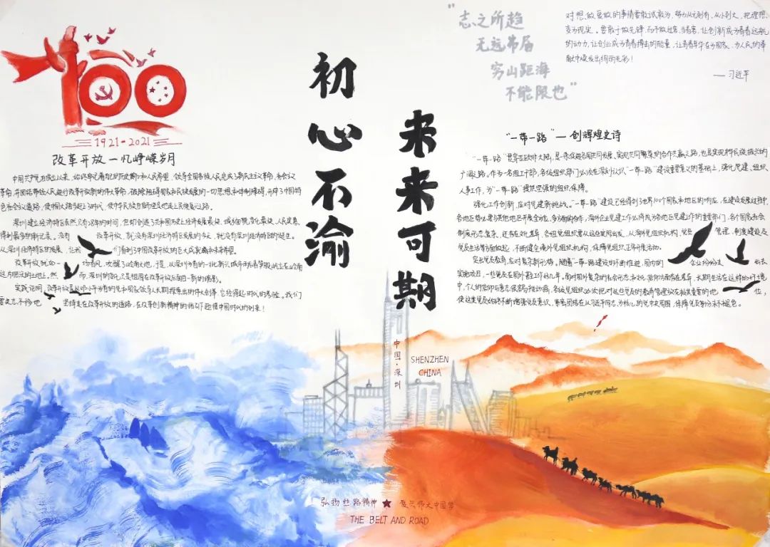庆祝建党100周年的手抄报简单又漂亮-图10
