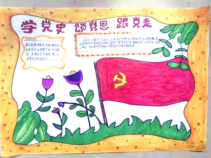 喜迎建党100周年华诞手抄报内容-图4