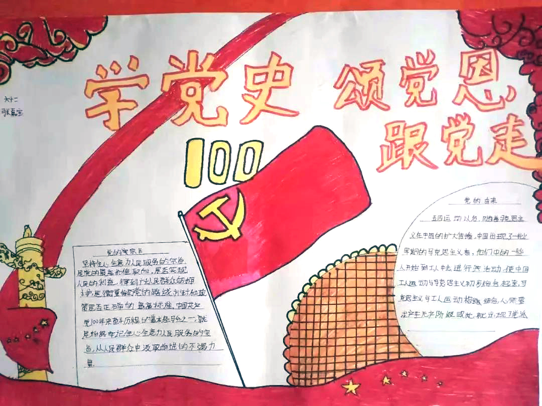 喜迎建党100周年华诞手抄报内容-图8