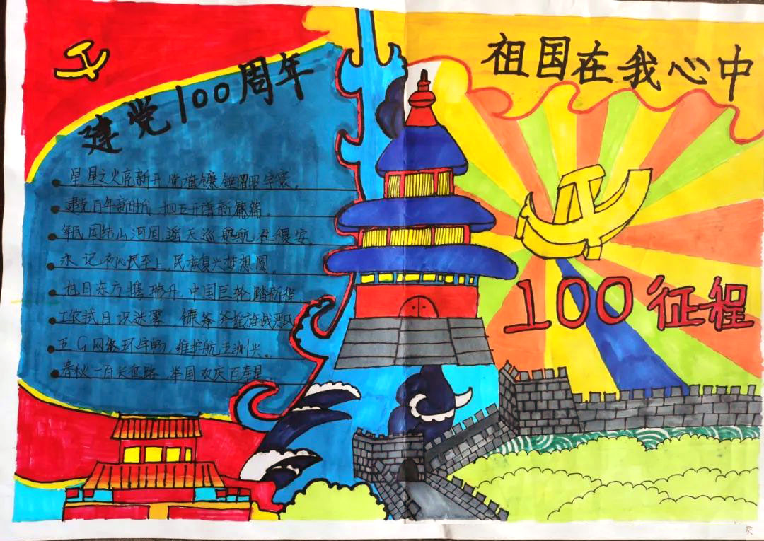 “学党史，跟党走”献礼建党百年手抄报-图2