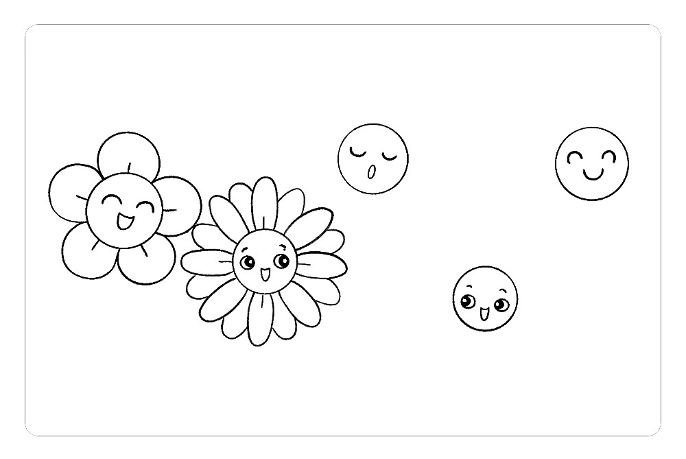 步骤4：如果你想画出很均匀的花瓣，可以先画几个小竖线，将花心的圆形等分一下，再根据这些小竖线画花瓣。