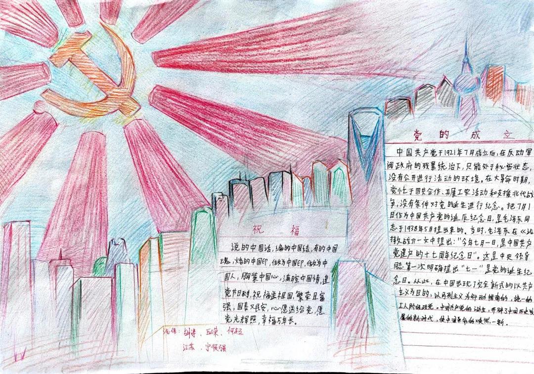 热爱祖国热爱党手抄报一等奖-图3