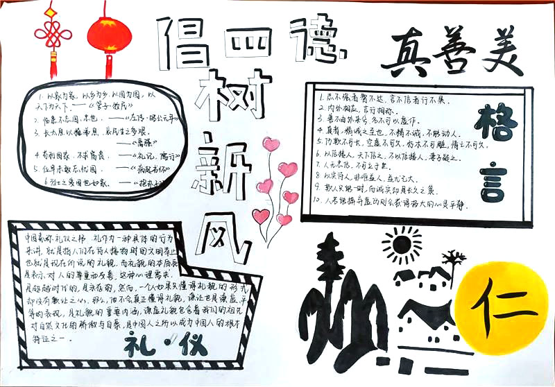 传承中华传统美德手抄报图片-图3