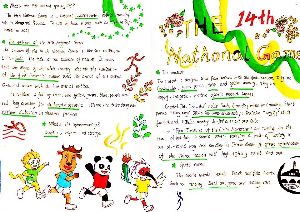 喜迎十四运英语手抄报简单又漂亮-图7