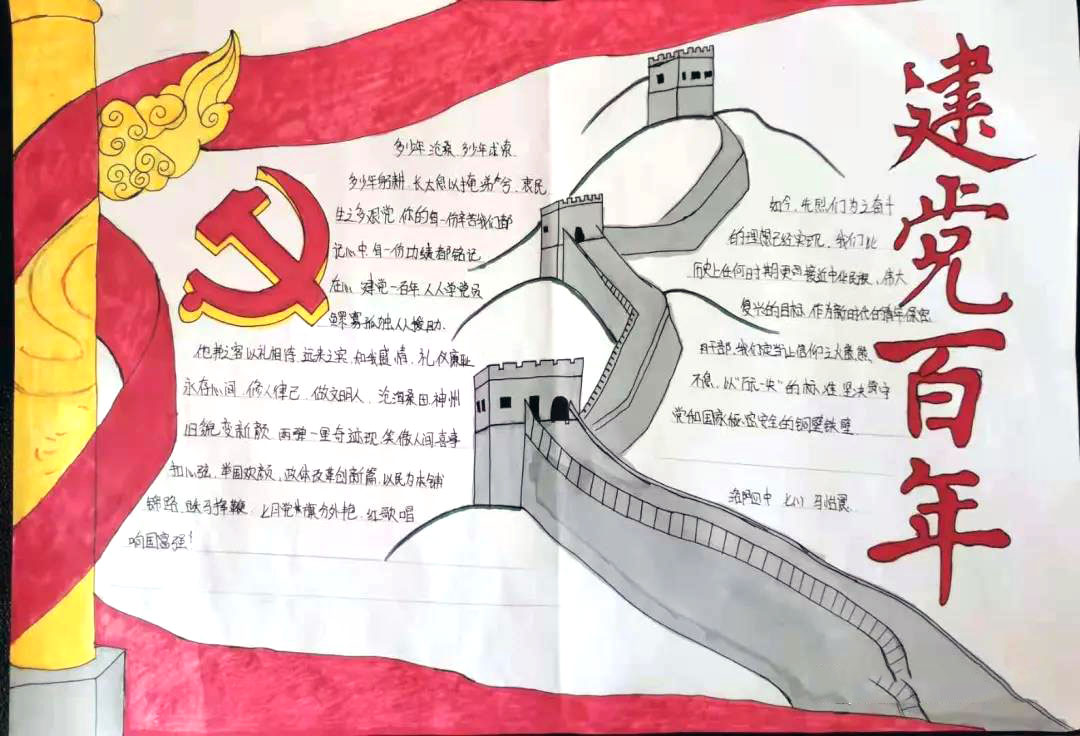 “学党史，感恩党，跟党走”主题手抄报-图5