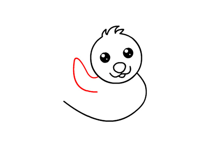 如何画可爱的海豹宝宝-图6