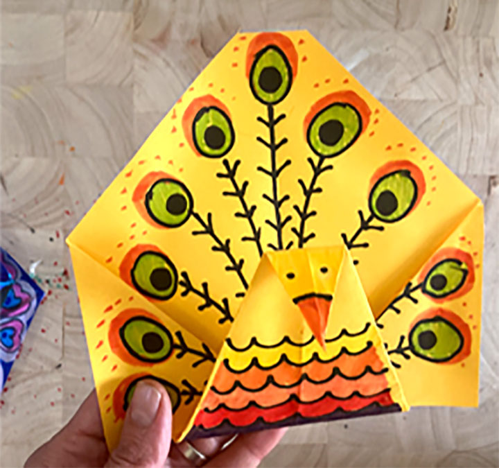 孔雀怎么折-图8