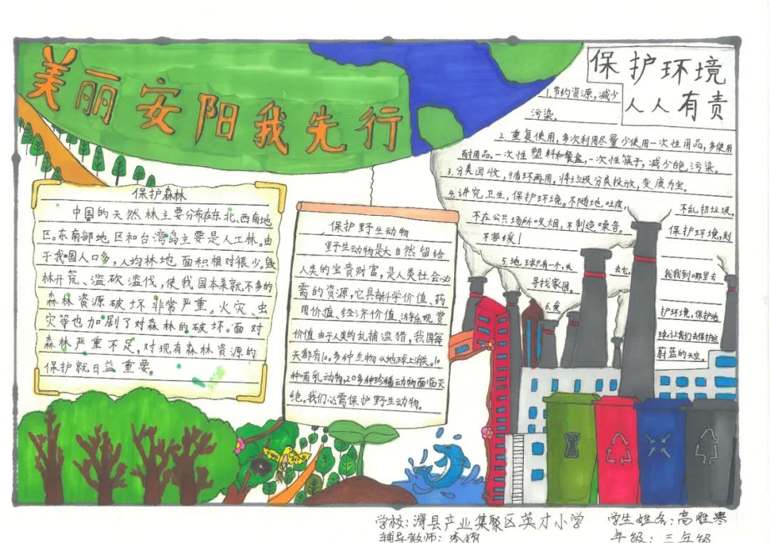 关于保护环境的手抄报简单又漂亮-图4