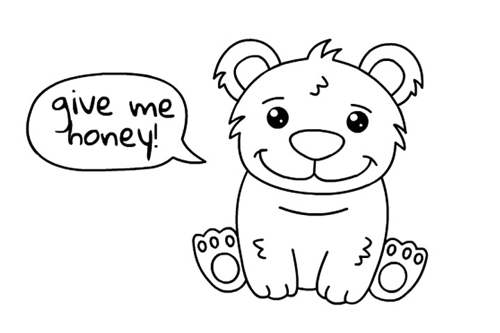 可爱小熊简笔画详细步骤