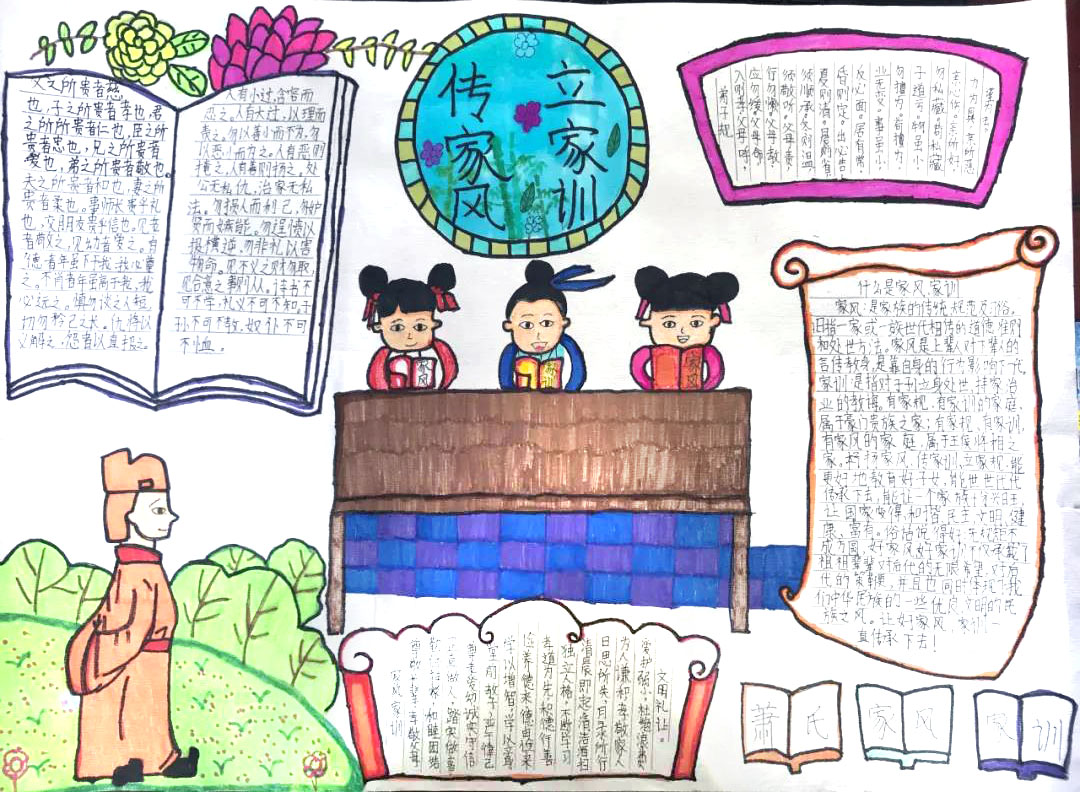 家风家训手抄报简单又漂亮-图1