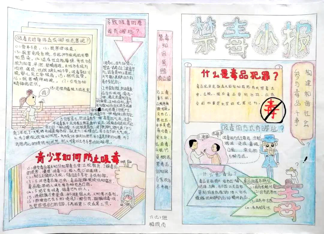六年级禁毒手抄报简单又漂亮-图6