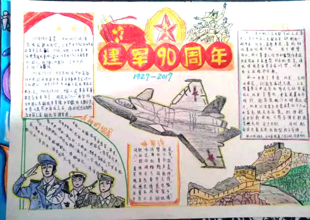 八一建军节的手抄报-图4