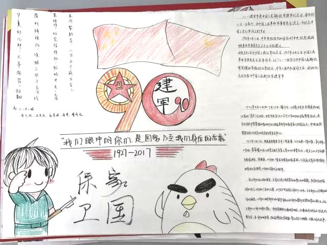 八一建军节手抄报怎么画-图3