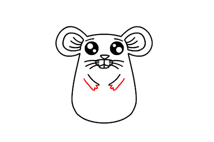 如何画抱着奶酪的小老鼠-图12