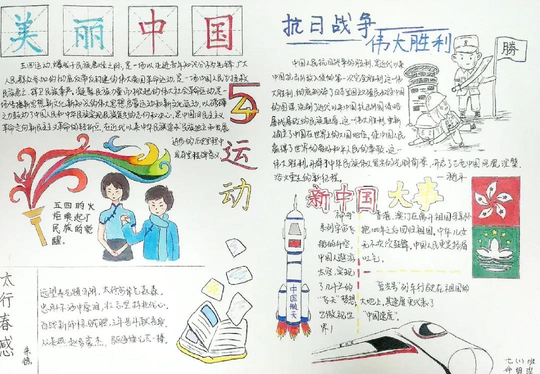 关于美丽中国的手抄报一等奖作品-图9