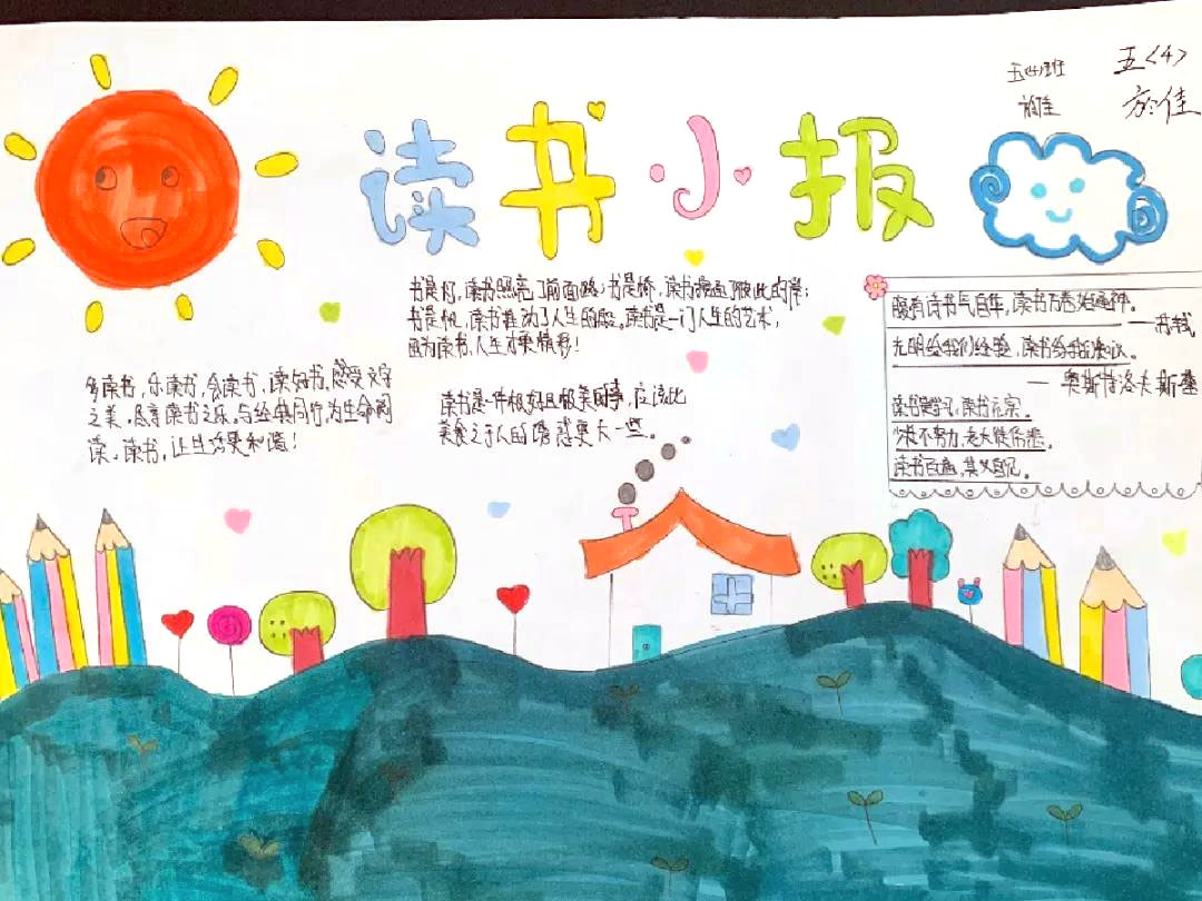 小学生读书节手抄报简单又漂亮-图6