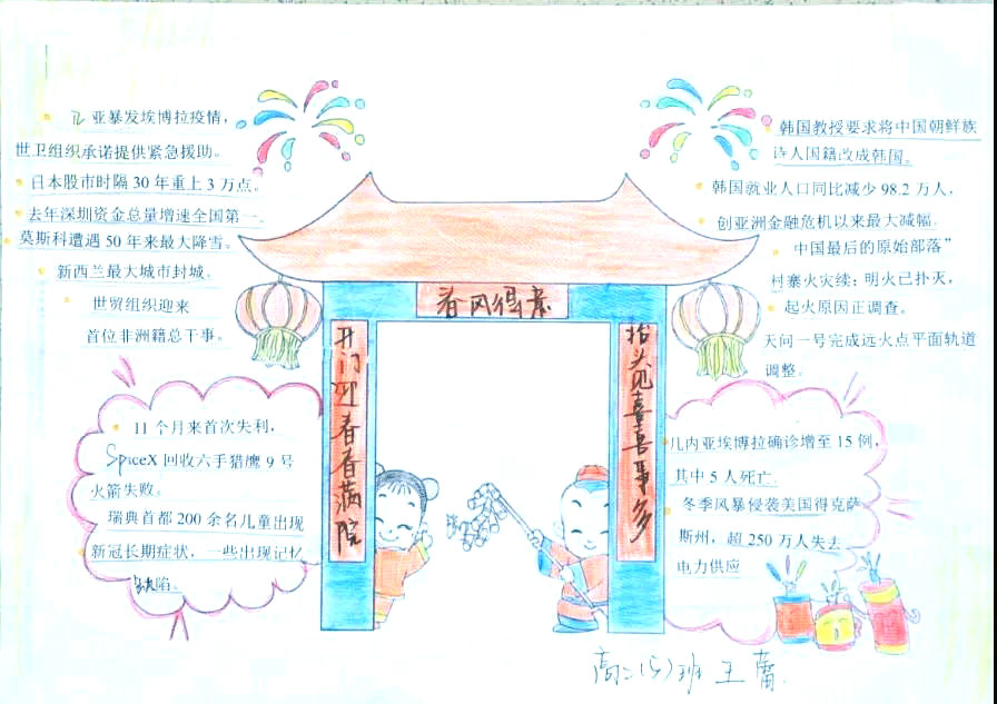 高中时政热点手抄报简单又漂亮-图12