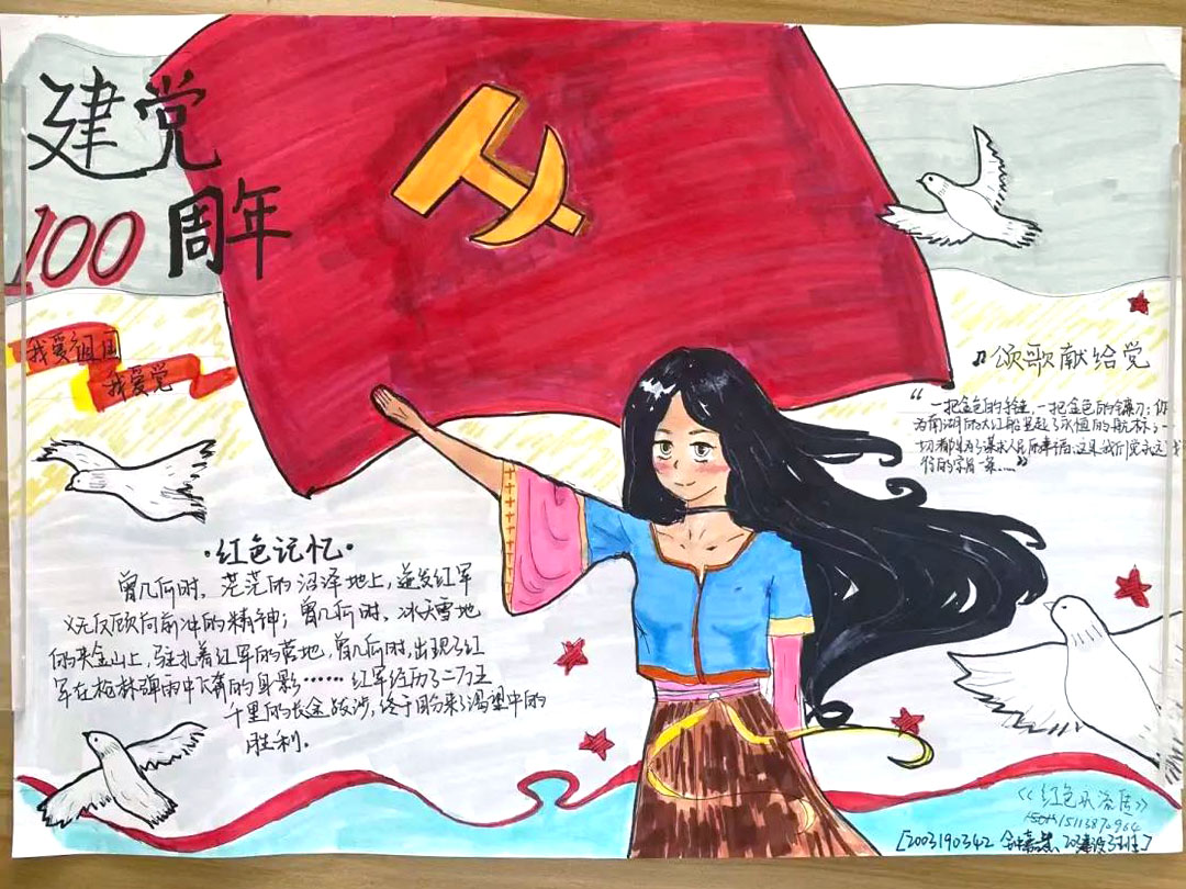 建党100周年手抄报一等奖作品-图16