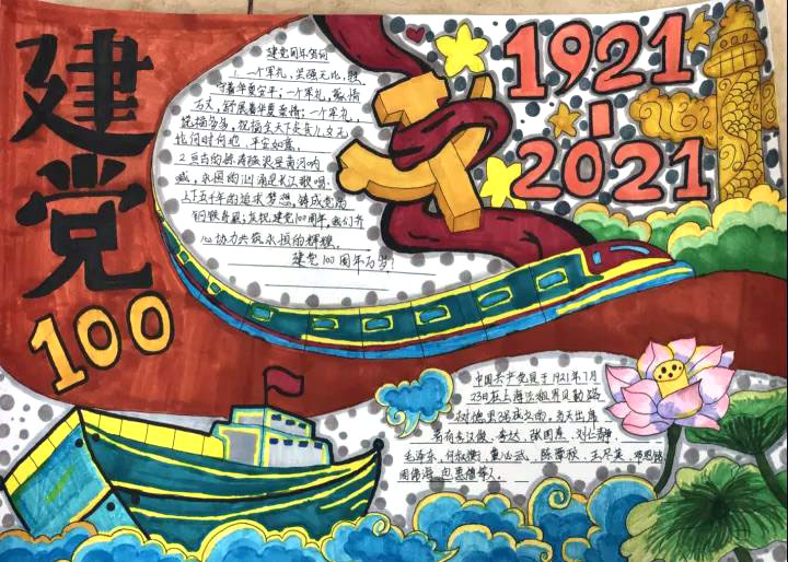 步骤11：《建党100周年》七月，党旗飘飘，军歌嘹亮，我们即将迎来中国共产党100岁华诞，在这激动人心的日子里，我感到骄傲又自豪！是伟大的共产党带领我们迈进了新时代的大门，过上了幸福安康的生活。你看:我们在宽敞明亮的教室里学习，到图书馆可以免费阅读，到公园游玩也可以享受优待......在共产党的光辉的旗帜下，我们健康成长，快乐学习，过上了幸福的生活!我们热爱伟大的祖国，拥护热爱伟大的中国共产党!没有共产党就没有新中国！作为一名少先队员，我深深地为国家欣欣向荣而感到自豪、为我们不断求索不断前进的政党感到骄傲。我也无数次地告诉自己：我要努力学习，勤奋向上，励志成才，报效祖国！