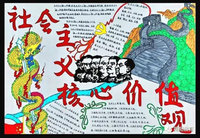 社会主义核心价值观手抄报获奖作品-图9
