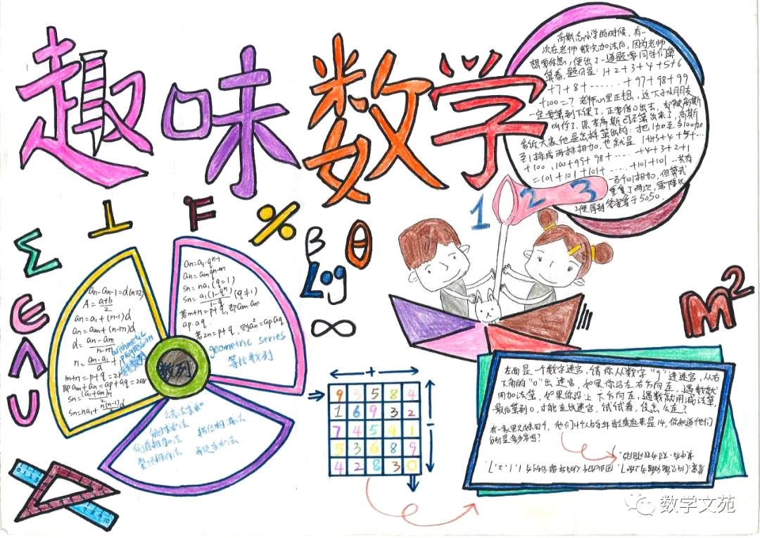 高一趣味数学手抄报获奖作品-图5